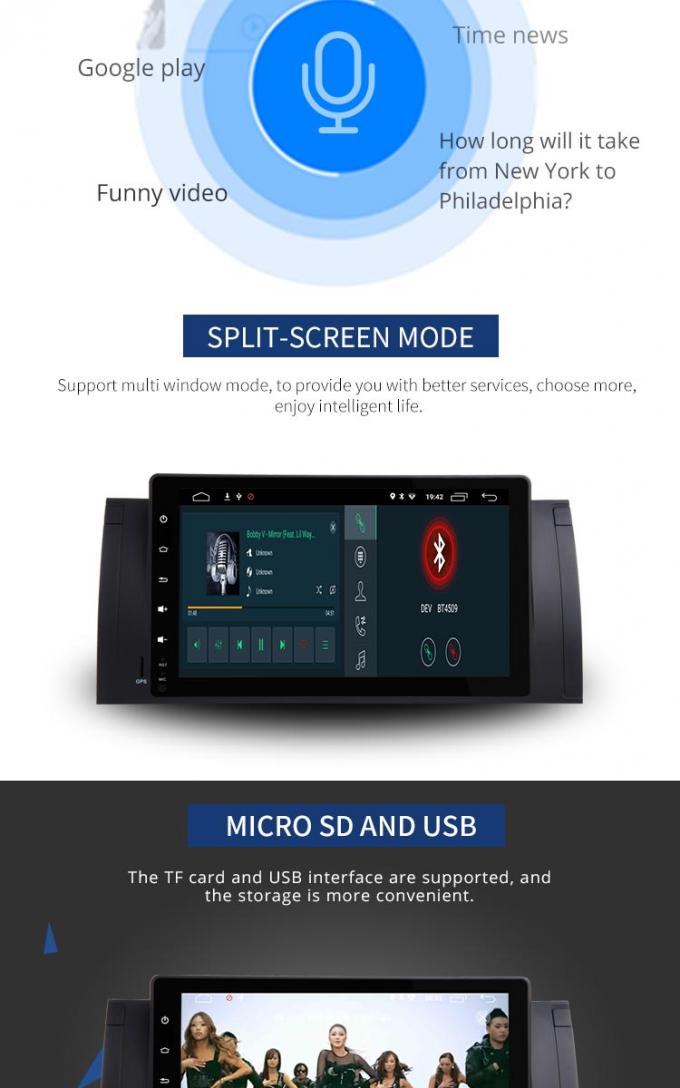 9補助SD FM MP4エムピー・スリーUSBを持つインチのアンドロイド8.1車BMW GPS DVDプレイヤー