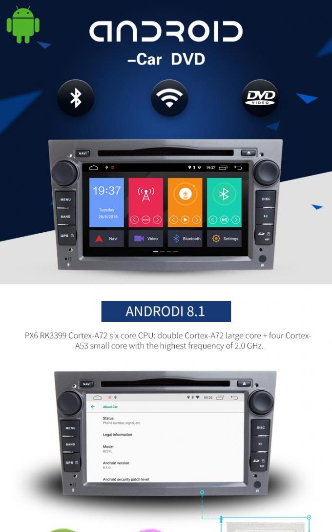 BT車のDvd Gps IPOB USB SWCを持つ容量性スクリーンのOpelのカー ラジオ プレーヤー
