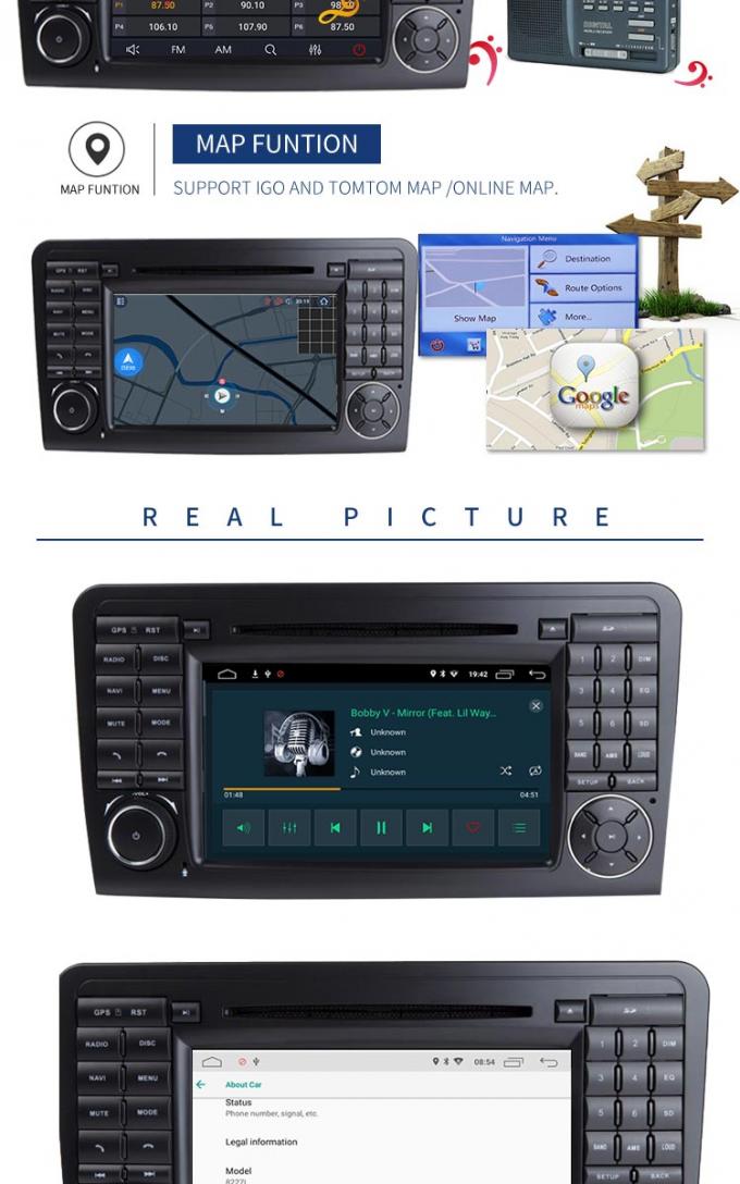GPSの後部カメラのカー ラジオを持つ補助のUSBポートのベンツの運行DVDプレイヤー