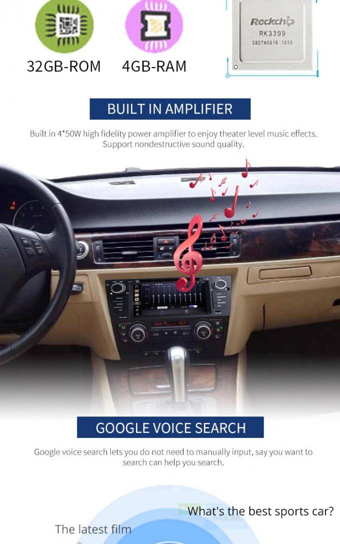 アンドロイド8.1車BMW GPS DVDプレイヤー ダッシュボードによって装備されているFM/AMの機能エムピー・スリーMP5