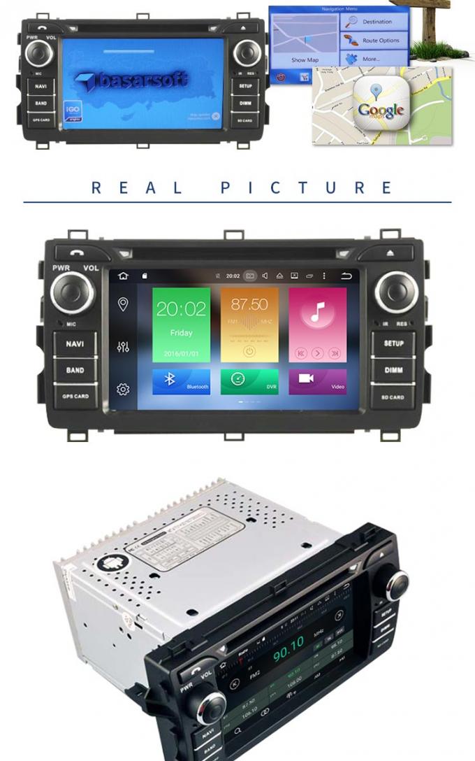 後部カメラDVR OBD TPMSトヨタ車のDVDプレイヤー車のステレオ プレーヤーIPod/Iphoneは支えました