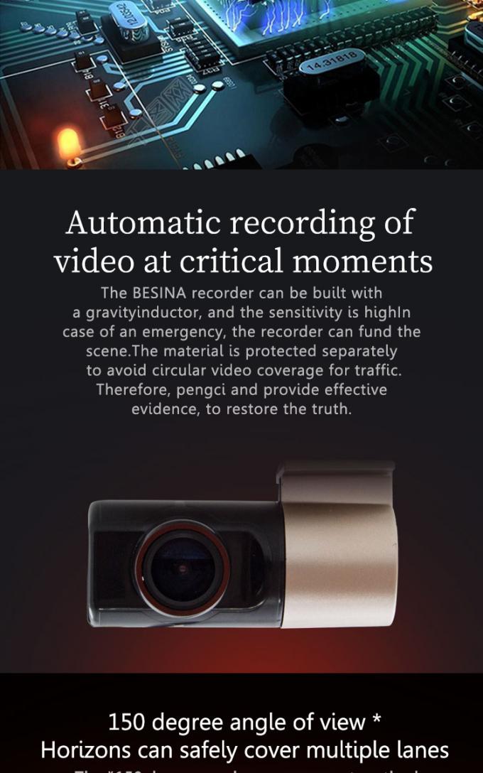 車のカメラDVR車のDVDプレイヤーは動力を与えられる夜間視界の前部カメラUSBを分けます